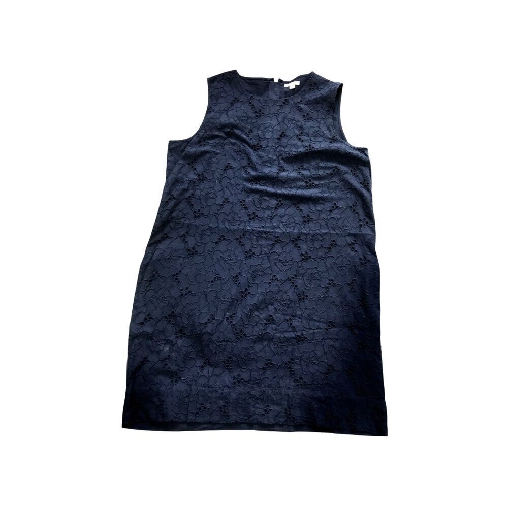 SUMMER SALE-LIMITED TIME- Gap navy blue cotton eyelet dress, size L